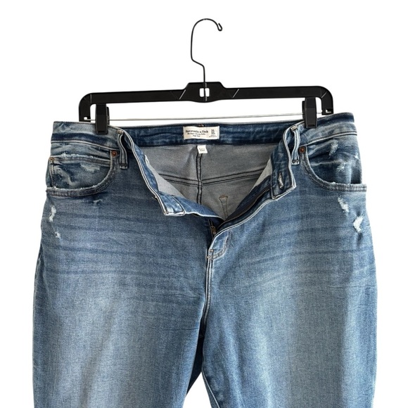 Abercrombie & Fitch Curve Love Super Skinny Jeans 20R High Rise Ankle Distressed - Picture 6 of 16